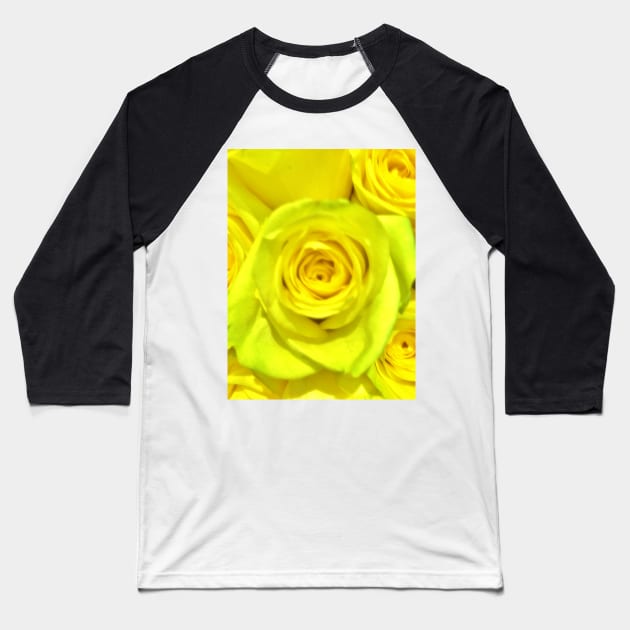 Gift for a Friend, Yellow Rose Floral Display The flower of Friendship - Autumn Bouquet - Flowers Baseball T-Shirt by Ric1926